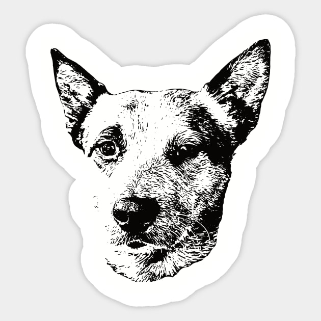 Australian Cattle Dog gift for Blue Heeler Owners Sticker by DoggyStyles
